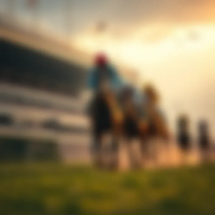 The Grandeur of Horse Racing History A historical depiction of horse racing events showcasing their grandeur