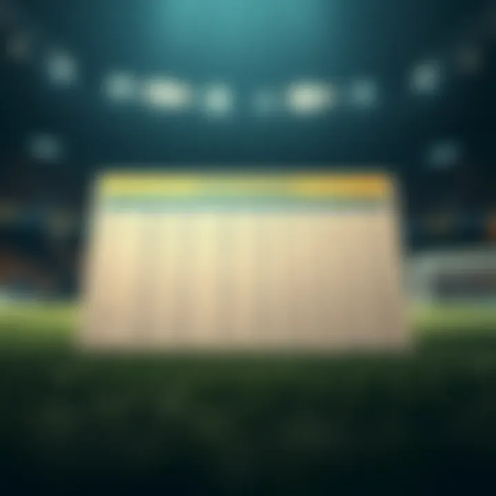 A chart showing effective betting strategies