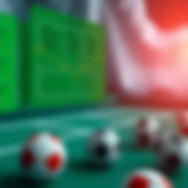 A strategic diagram illustrating betting strategies for lotteries