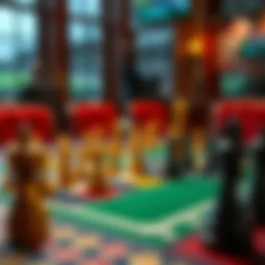 A strategic board game representing various betting strategies