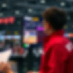 Depiction of a modern betting platform interface