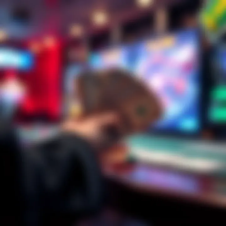 Conceptual representation of cash payout in gaming