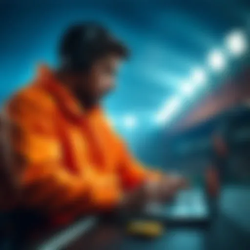 Conceptual illustration of online betting risks