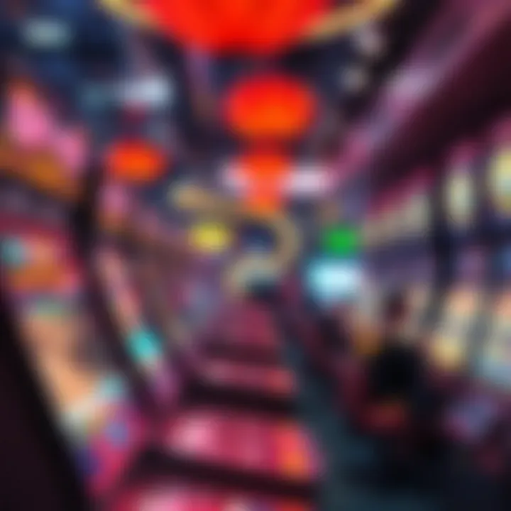 Vibrant Lottery Game Scene Illustration of a vibrant lottery game scene