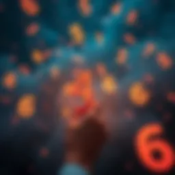 A dreamscape filled with mystical numbers symbolizing luck