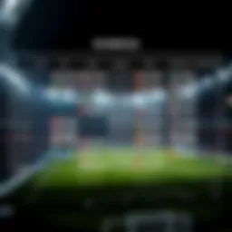 Visual representation of a complex football schedule