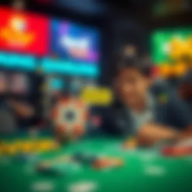 Mindmap showing positive and negative effects of gambling