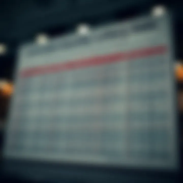 A detailed chart analyzing lottery odds and probabilities