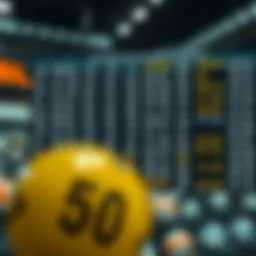 Visual representation of lottery number patterns