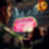 The Thrill of the Lottery Draw An illustration showing the excitement of a lottery draw