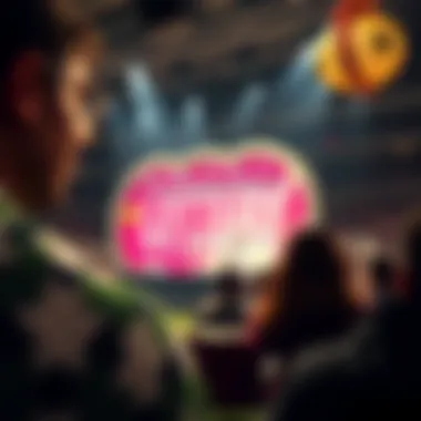 The Thrill of the Lottery Draw An illustration showing the excitement of a lottery draw