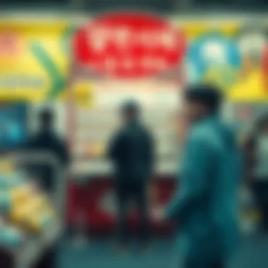 A collage depicting the evolution of lottery games in South Korea