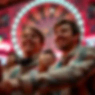 Excitement of Lottery Draws Illustration of the excitement in lottery draws