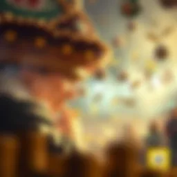 An intricate illustration depicting the excitement of lottery draws.