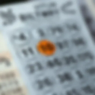 Highlighted Winning Numbers on a Lottery Ticket Lottery ticket with highlighted winning numbers