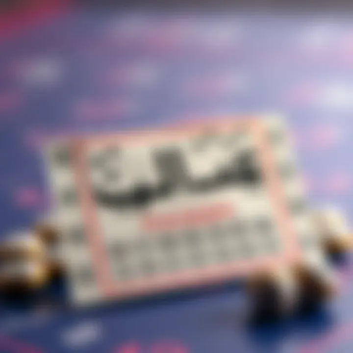 A lottery ticket with psychological elements