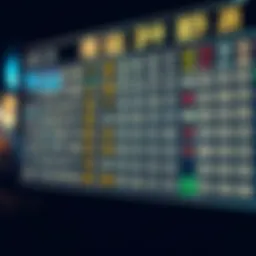 Graphical representation of lottery number patterns