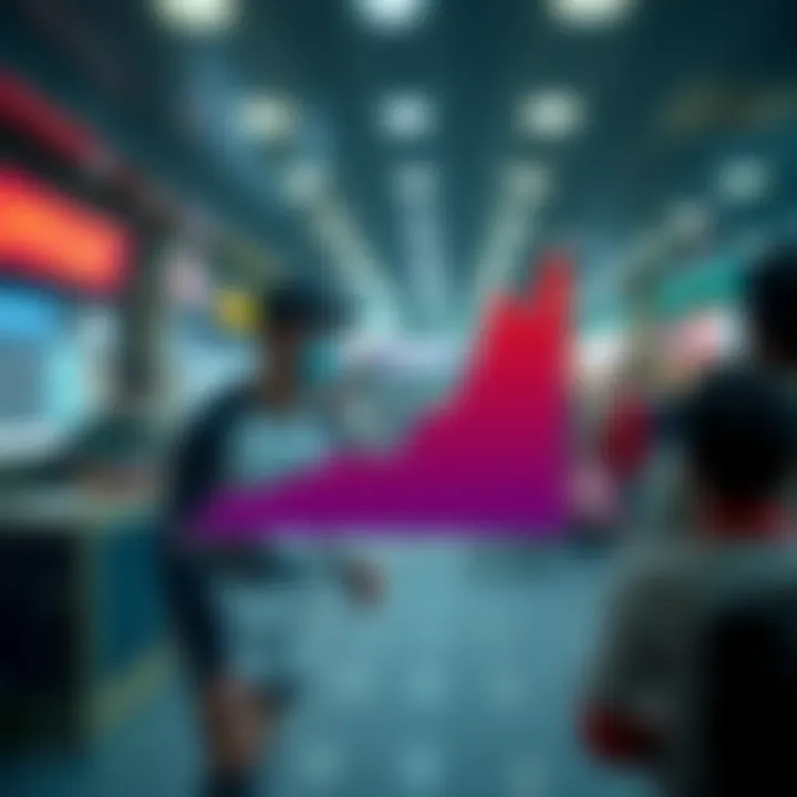 Graph showing lottery number trends