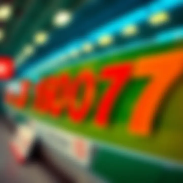 Visual representation of lottery number patterns