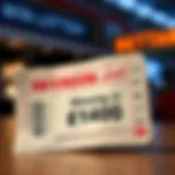 Lottery ticket highlighting the winning prize