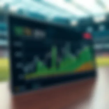 Graph showcasing betting strategies based on data analysis