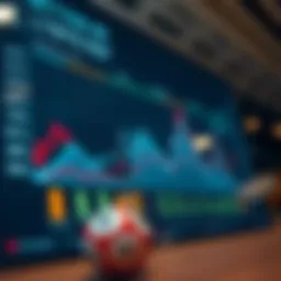 An analytical chart showing betting trends