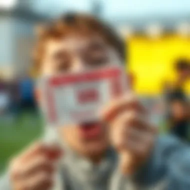 The Ticket of Dreams Close-up of a lottery ticket held by a young individual with excitement