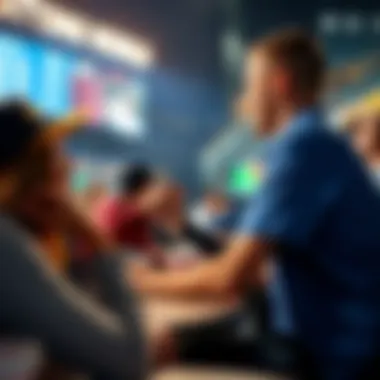 Illustration of an interactive betting community