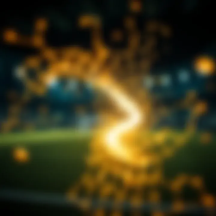 An abstract depiction of energy and fortune interconnected