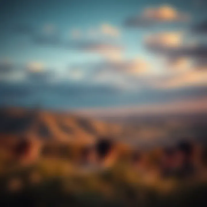 A serene landscape illustrating the concept of ideal locations