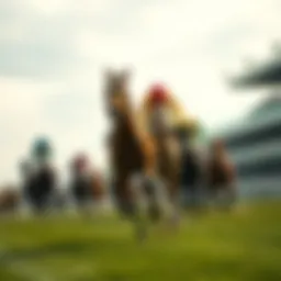 A historical depiction of horse racing