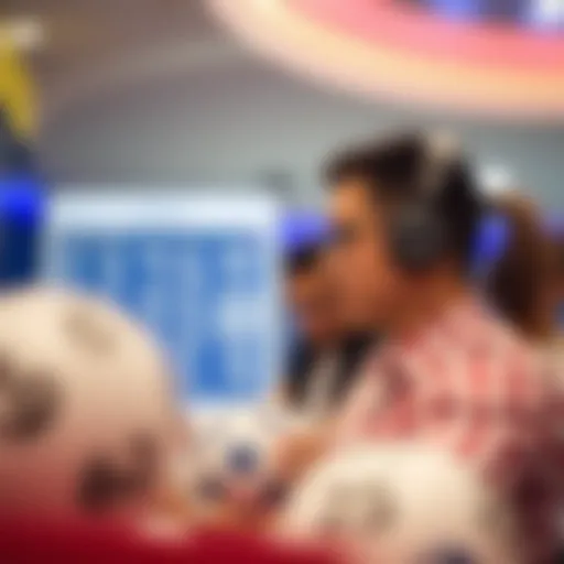 Conceptual illustration of online lottery