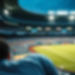 Baseball stadium during a game