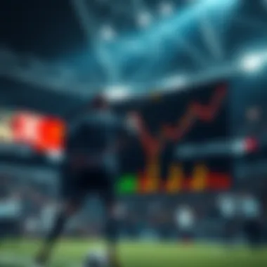 Dynamic sports betting analysis represented graphically