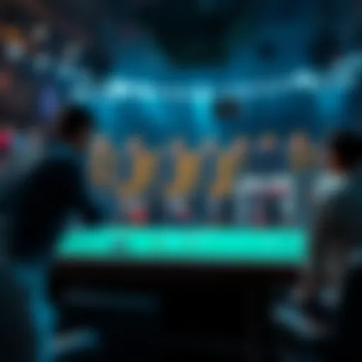 Strategic betting techniques showcased in a visual format