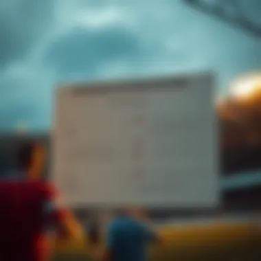 Step-by-step guide representation with arrows and checkmarks