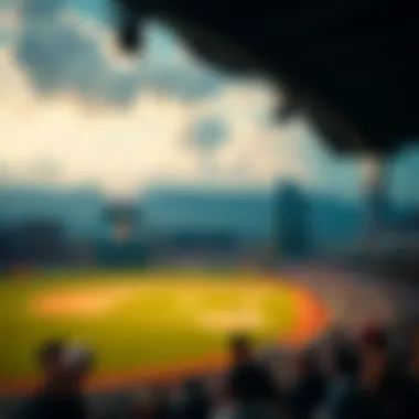 Stadium view during a baseball game in Seoul