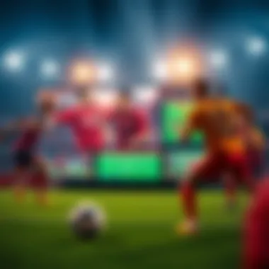 Live sports streaming interface showcasing multiple games.