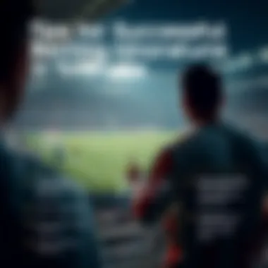 Infographic with tips for successful betting