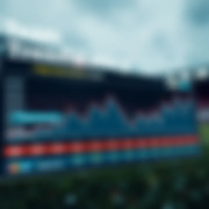 Chart depicting team performance trends over a season