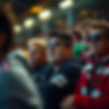 Fan reactions during the matches