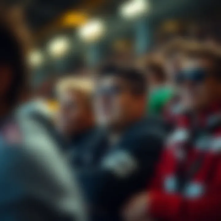 Fan reactions during the matches