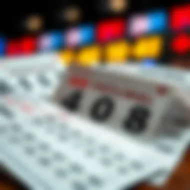 Role of Lucky Numbers in Games of Chance Visual of lottery tickets and betting slips with lucky numbers