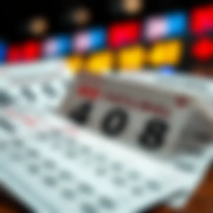 Role of Lucky Numbers in Games of Chance Visual of lottery tickets and betting slips with lucky numbers