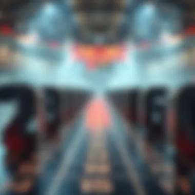 Navigating Choices through Lucky Numbers Artistic depiction of numbers creating pathways or choices