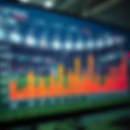 An analytical chart displaying betting trends