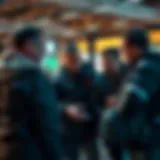 Community members discussing betting strategies