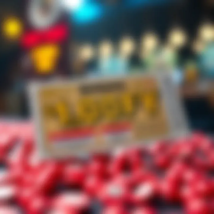 Winning Lottery Ticket Design Winning lottery ticket with bold design